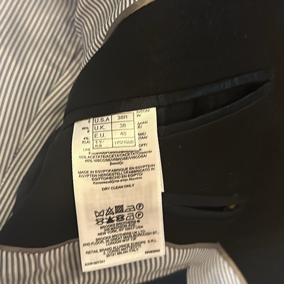 Brooks Brothers Explorer Fitzgerald Fit Black 38R jacket only - Picture 9 of 16